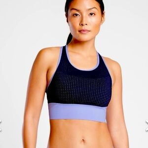 Athleta Cross Train Bikini Top in the Blue Lavender color. Size small